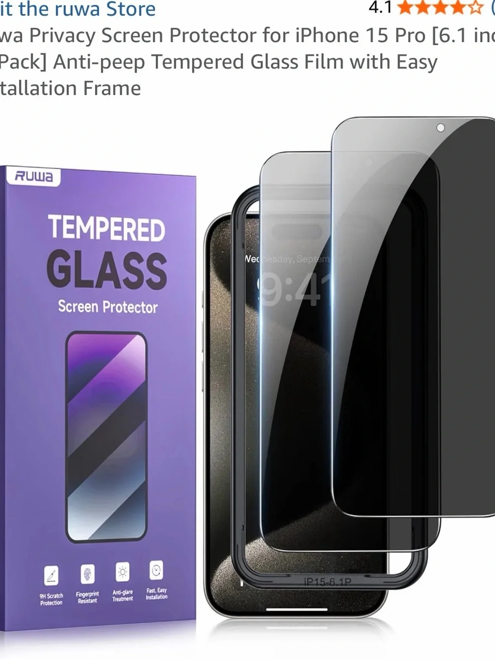 iPhone 15 Pro Screen Protectors